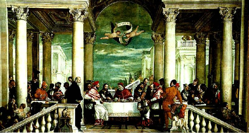 Paolo  Veronese feast of st. gregory the great china oil painting image